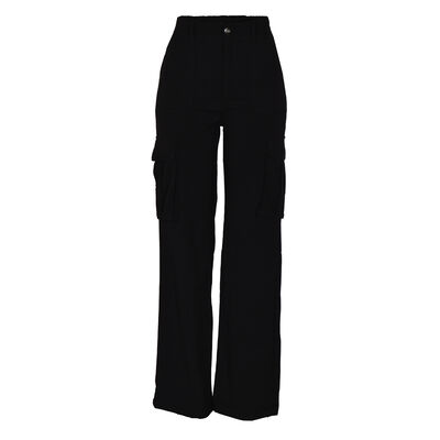 Pantal&oacute;n Tipo Cargo Philosophy Color Negro Talla Grande para Mujer
