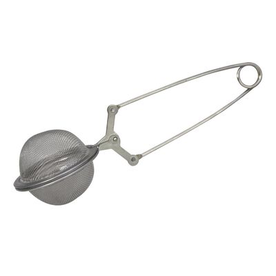 Infusor de t&eacute; Steiner en forma de bola con pinza de acero inoxidable, 4.5cm