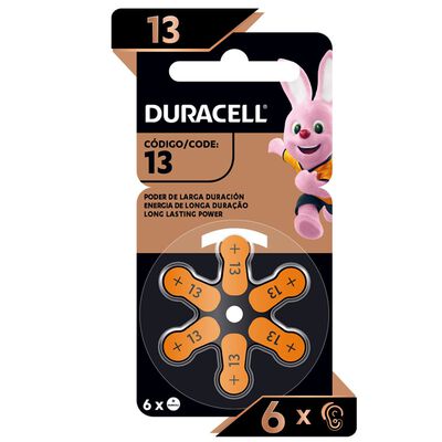 Pila Duracell Auditiva 13 C/6