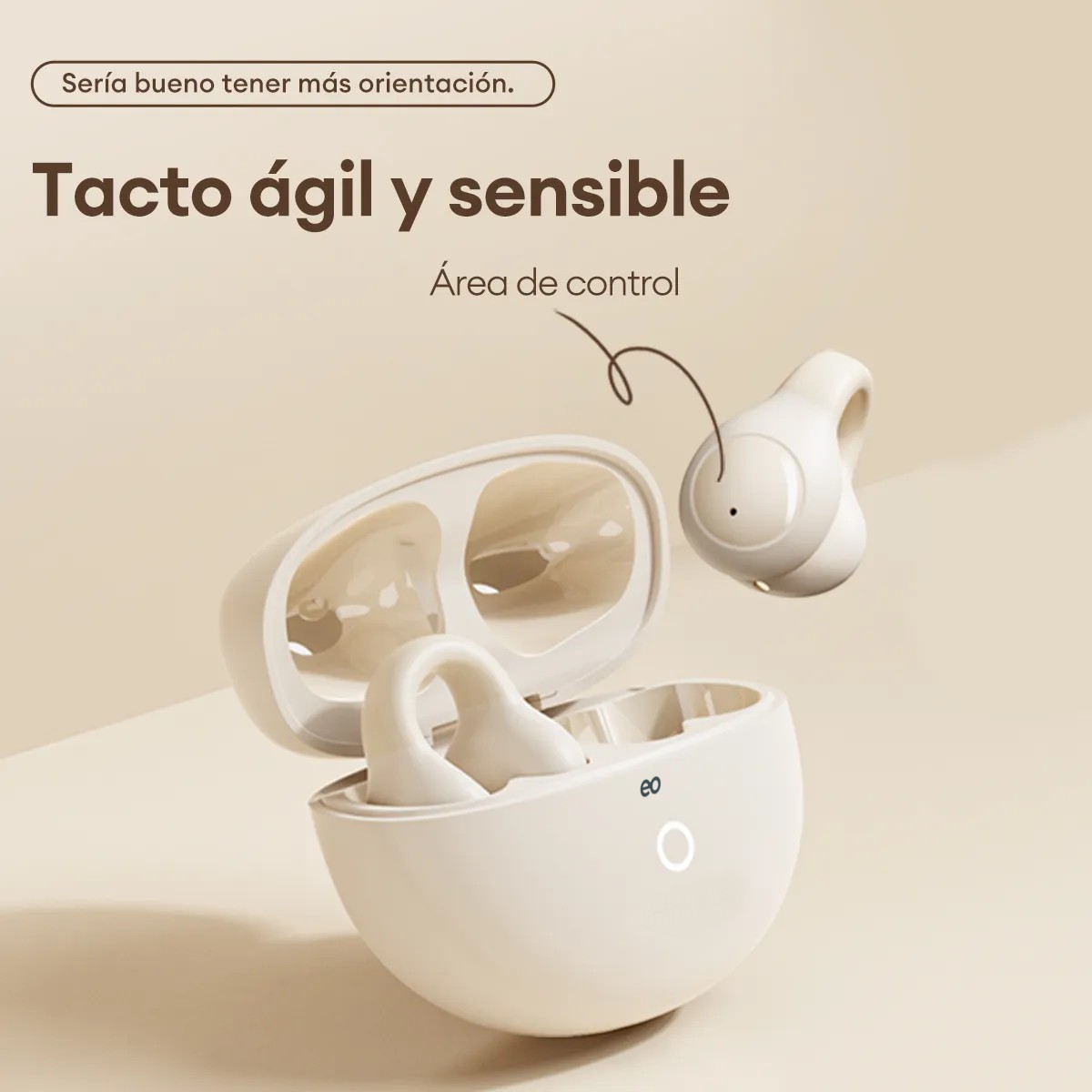 Auriculares Deportivos Rock White Clip-on Blanco image number null