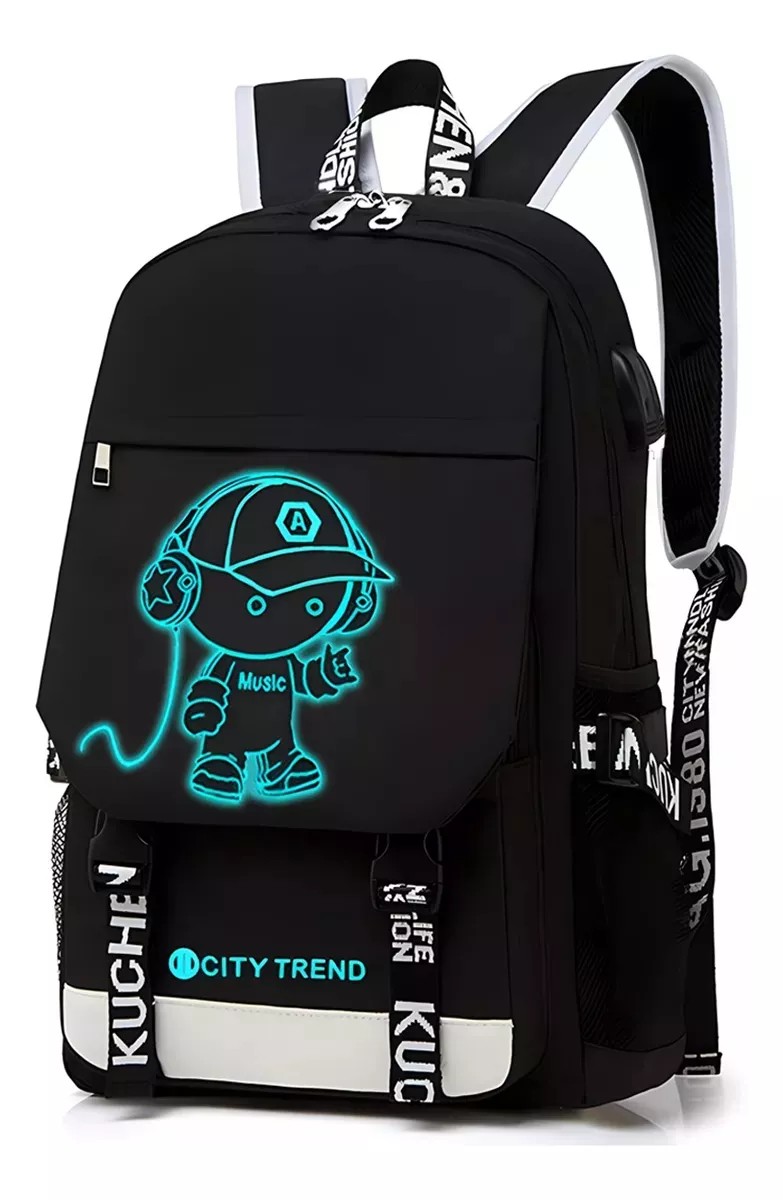M Mochila Escolar Impermeable Antirrobo De Viaje Para Laptop image number null