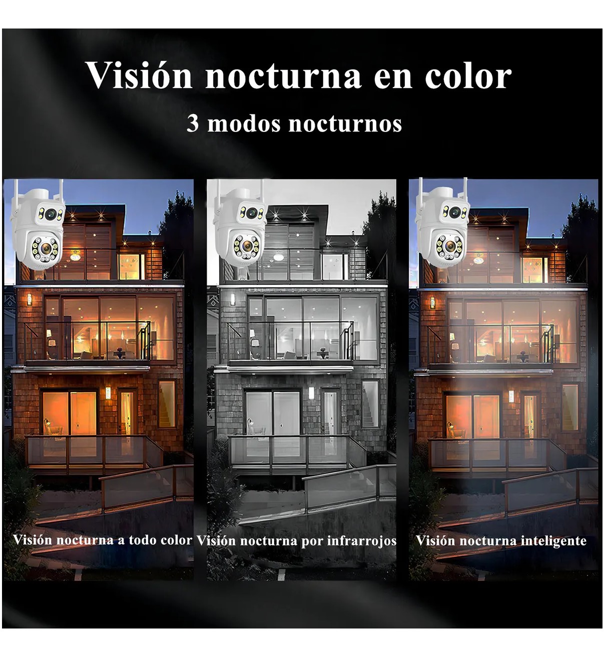 C&aacute;mara Seguridad Malubero Doble Lente 4K 8MP, Visi&oacute;n Nocturna Color, Impermeable IP66, Seguimiento Autom&aacute;tico image number null