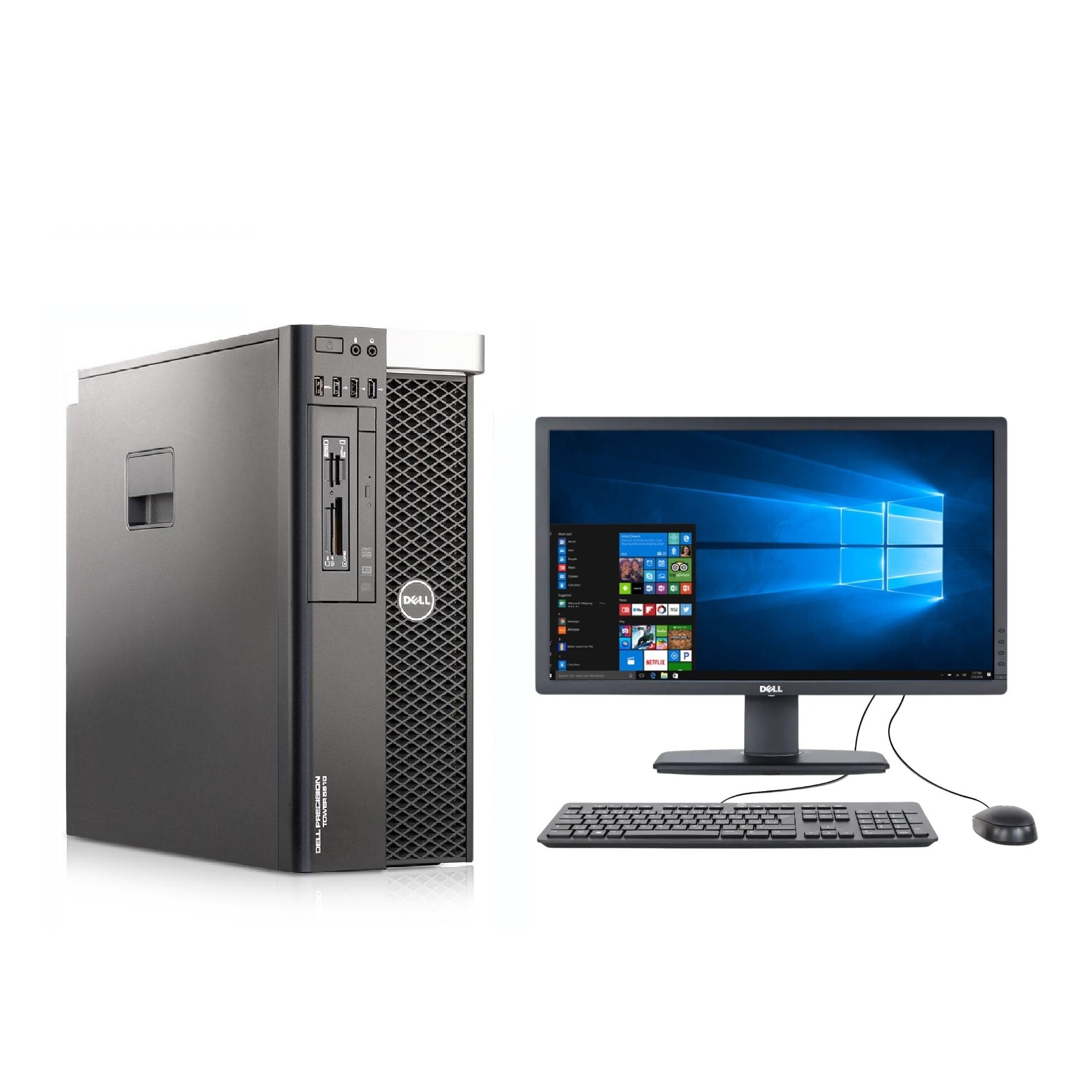 PC Workstation Dell Precision Tower 5810, XEON E5-1650v, 32GB RAM, 500GB HDD, NVIDIA 4GB, MONITOR 22", REACONDICIONADO image number null