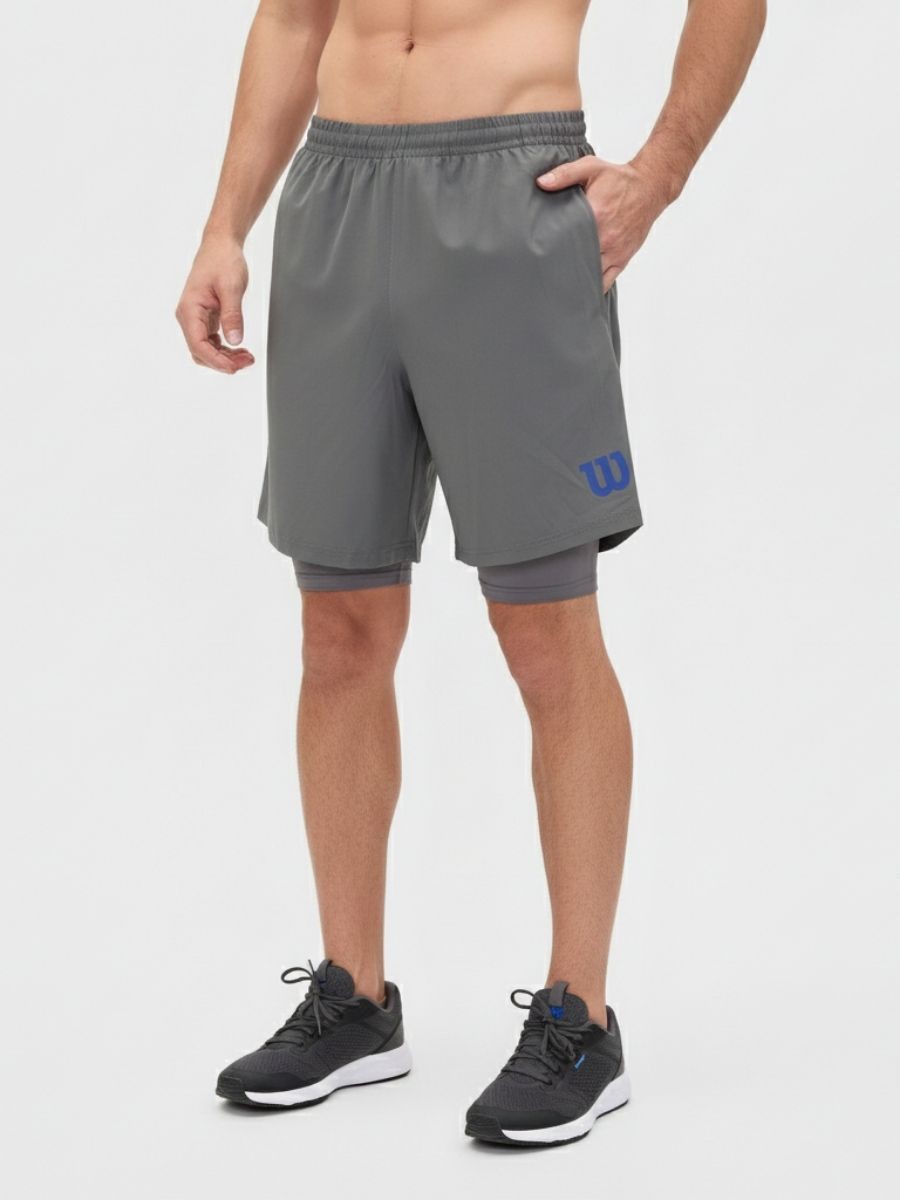Bermuda 2 en 1 Wilson Basquetbol Transpirable Hombre image number null