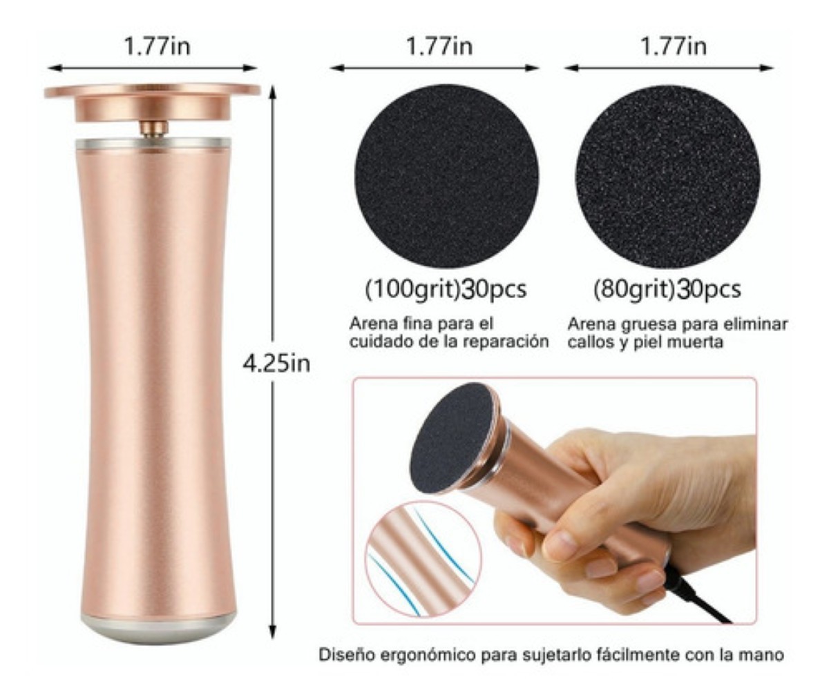 M&aacute;quinas Exfoliadoras Removedor De Callos Lima Para Pies Gold image number null