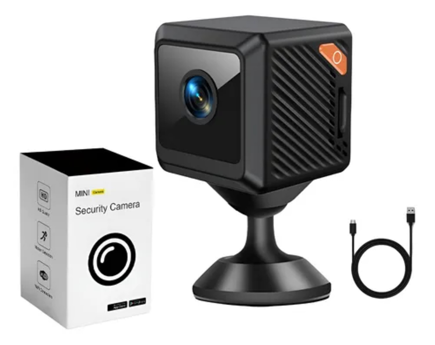 Mini C&aacute;mara Esp&iacute;a Wifi Full Hd 1080p Uhd Det Mov Y Vis Nocturna image number null