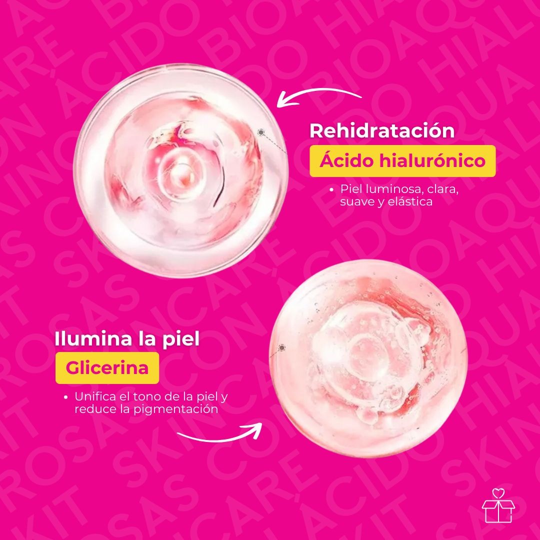 Set 6 Piezas Bioaqua Skincare Con Extracto De Rosas image number null