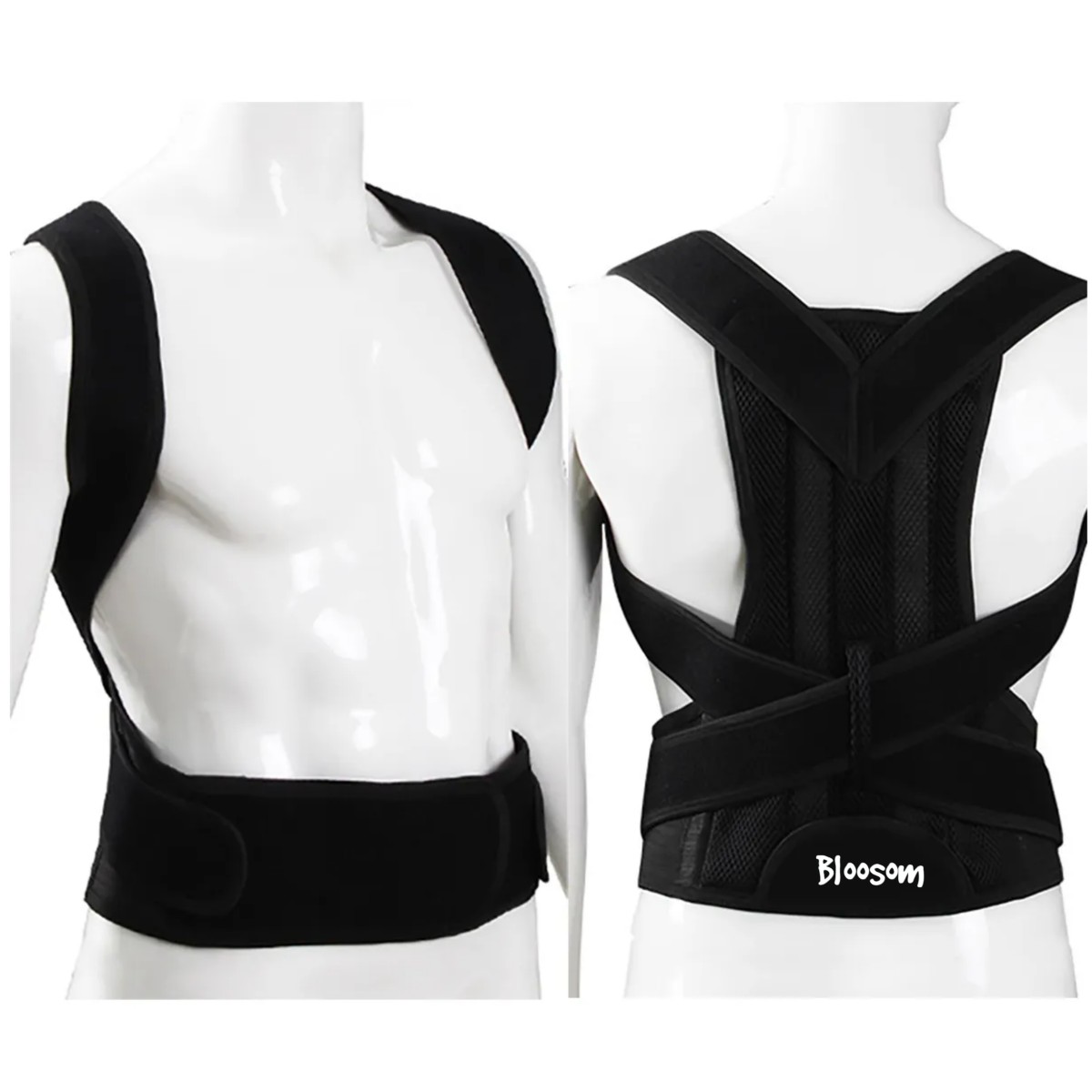 Corrector Postura Espalda Para Hombre Y Mujer Ajustable Faja Talla M Negro image number null