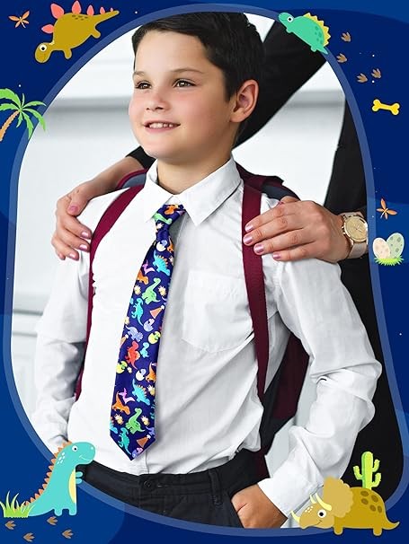 Corbata para el cuello para ni&ntilde;os y ni&ntilde;os, 3 unidades preatadas, corbatas ajustables para ni&ntilde;os peque&ntilde;os, para bodas, graduaci&oacute;n, escuela. image number null