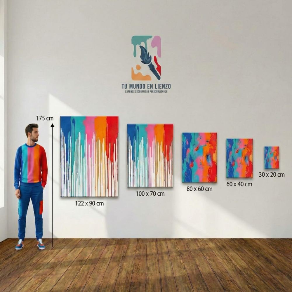 Cuadro Decorativo Geom&eacute;trico 40x60cm Vibraci&oacute;n Org&aacute;nica Impreso image number null