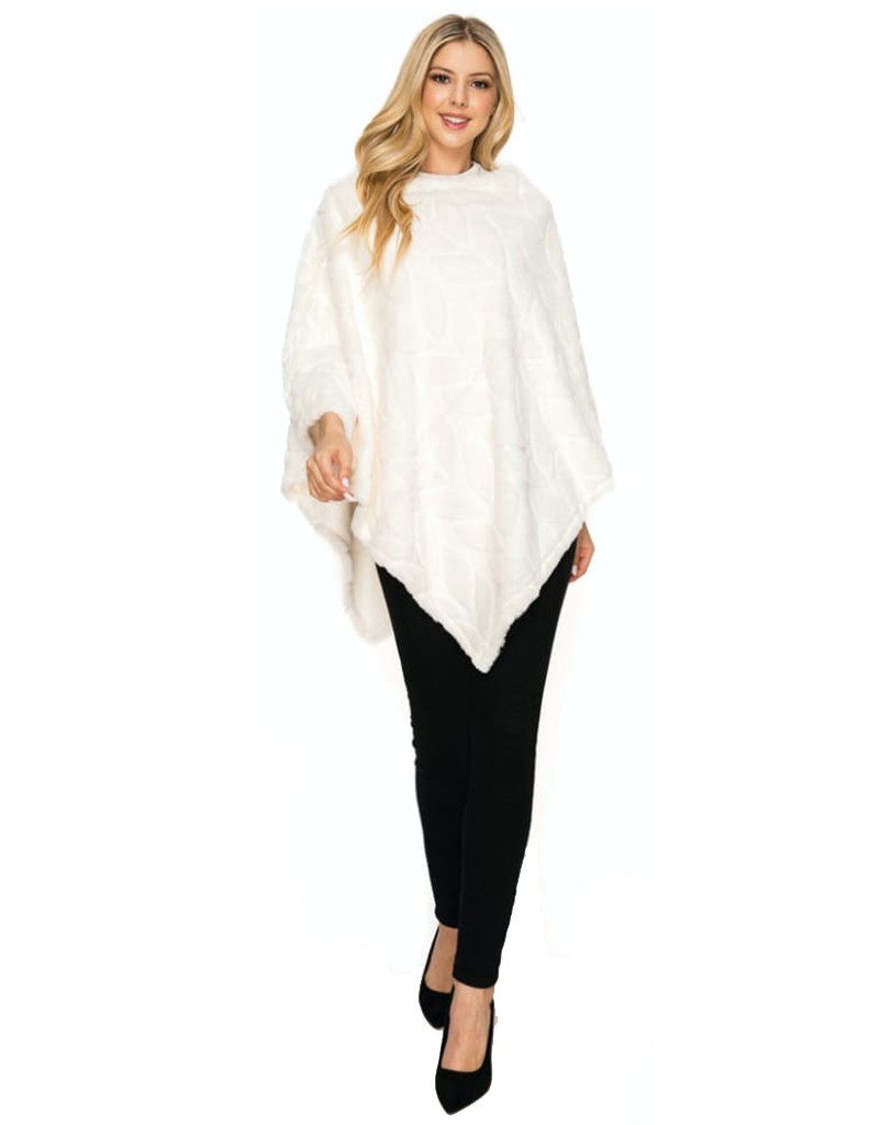 PAQUETE 6 PIEZAS PONCHO DE PELUCHE ESTAMPADO DE HOJAS image number null