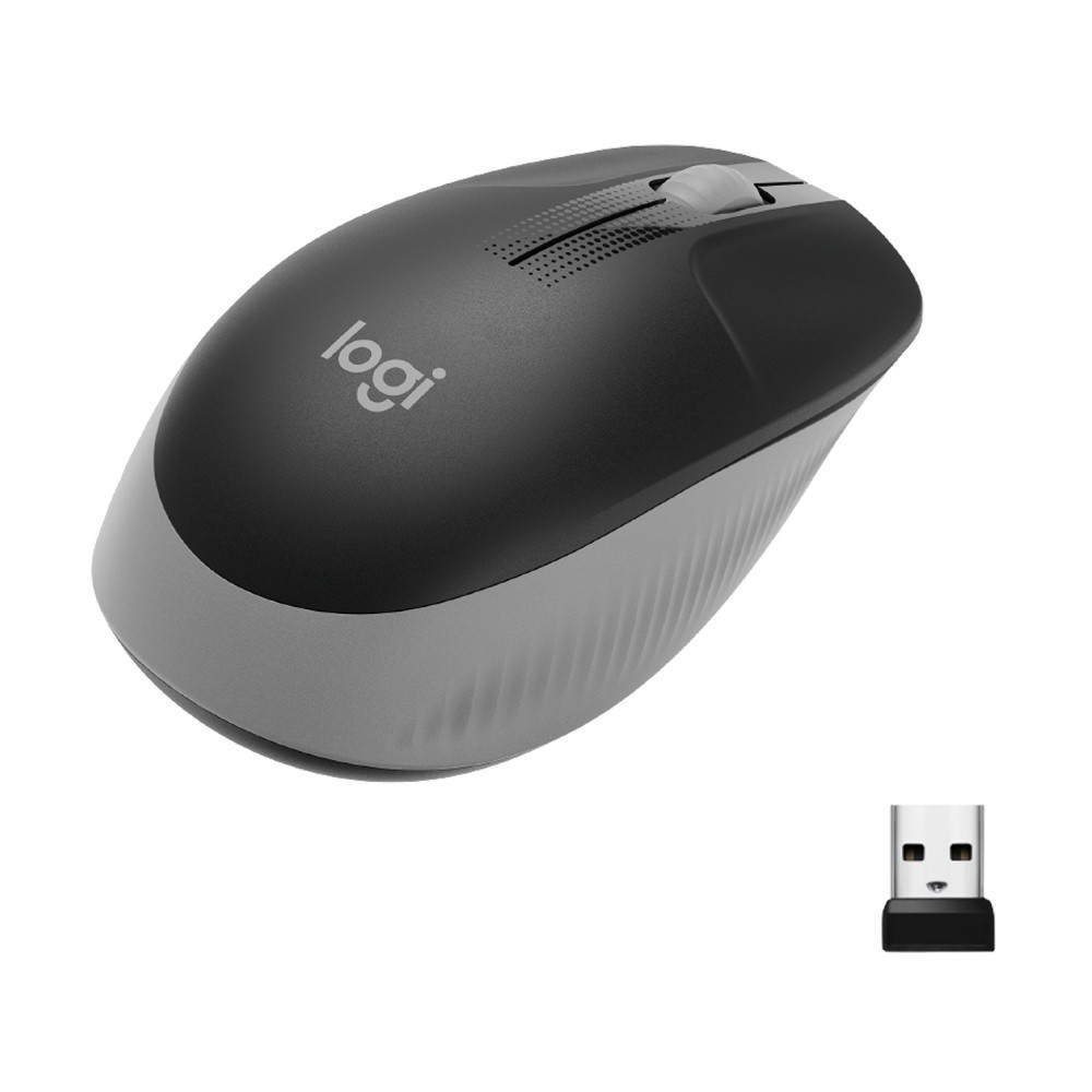 Mouse Logitech &Oacute;ptico Logitech M190, RF Inal&aacute;mbrico, 1000DPI, Gris image number null