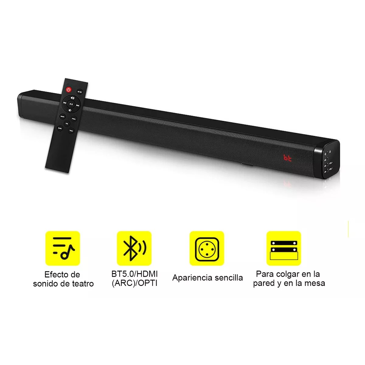 Barra De Sonido Bocinas Bluetooth Para Tv Home Theater. image number null