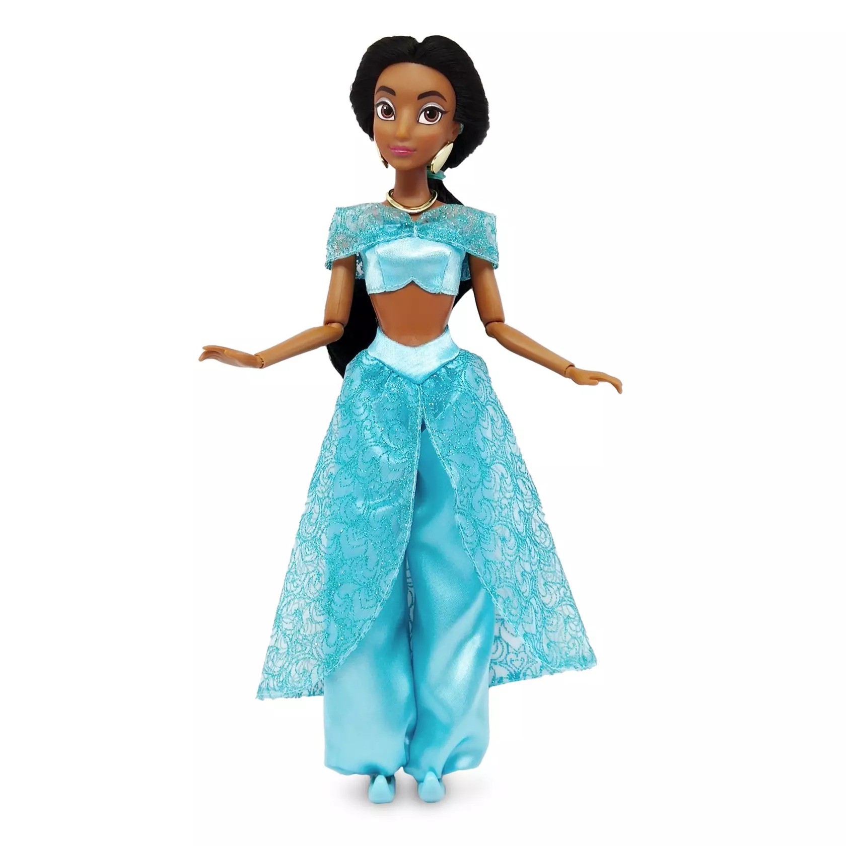 Princesas Mu&ntilde;eca Cl&aacute;sica Oficial Jasmine Aladdin 29cm Regalo Juguete image number null