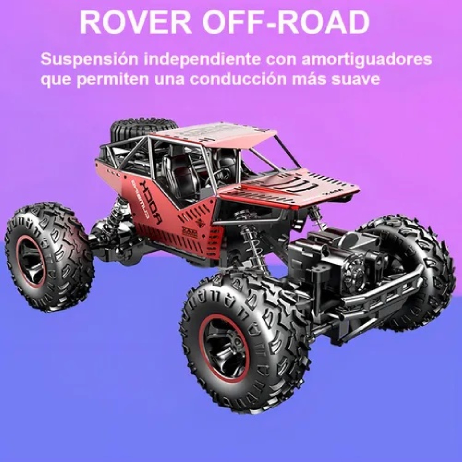 Juguete Coche a Control Remoto 4x4 rojo image number null