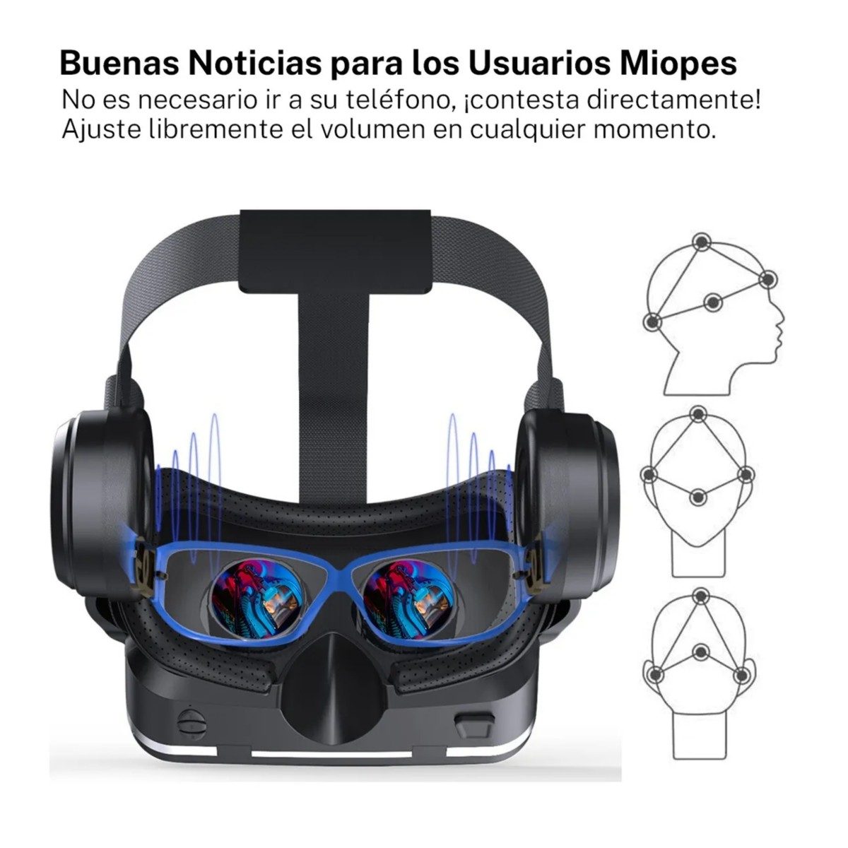 Lente De Realidad Virtual 3d Para M&oacute;vil 4.7-6.53, Negro image number null