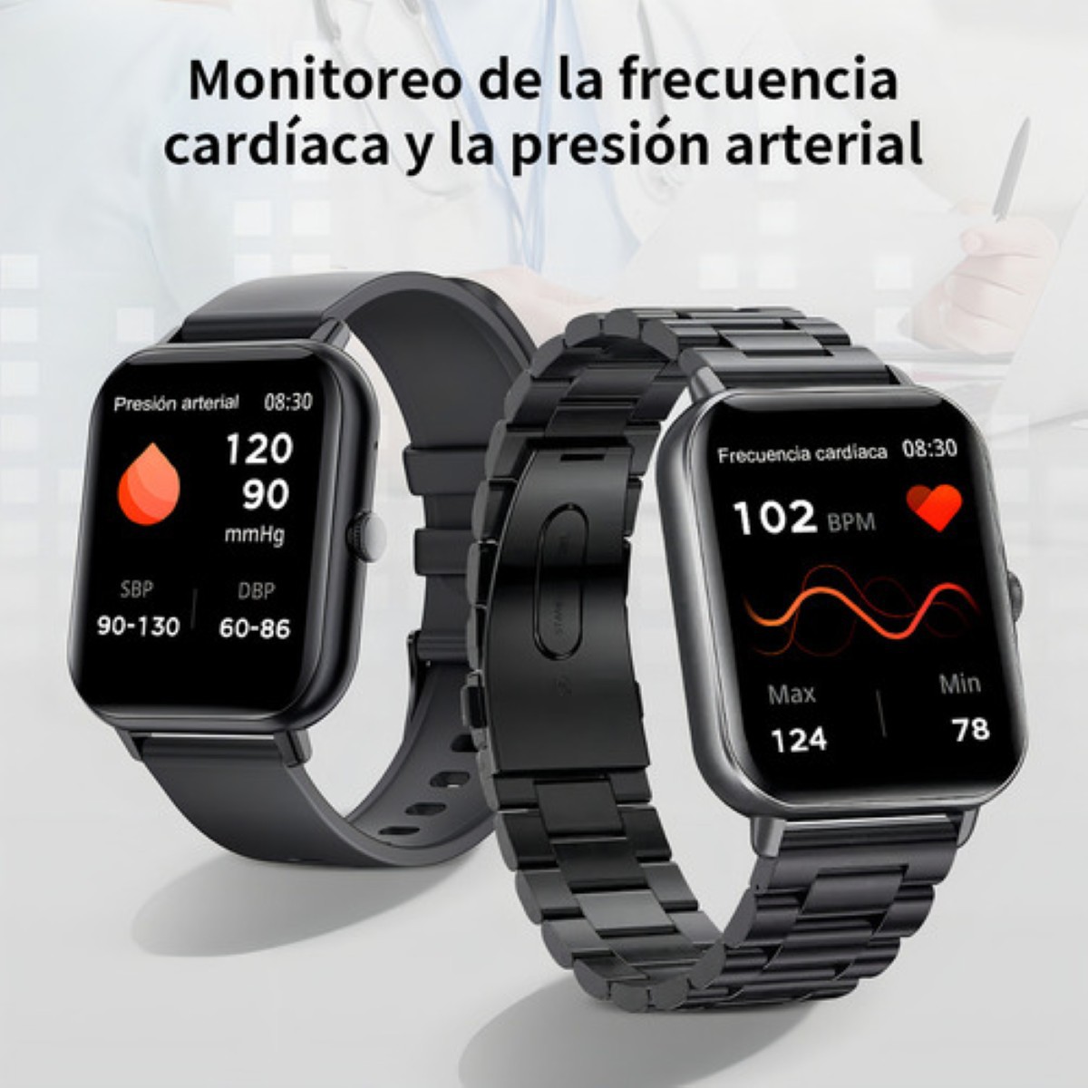 Reloj Inteligente Bluetooth Llamada Negro image number null