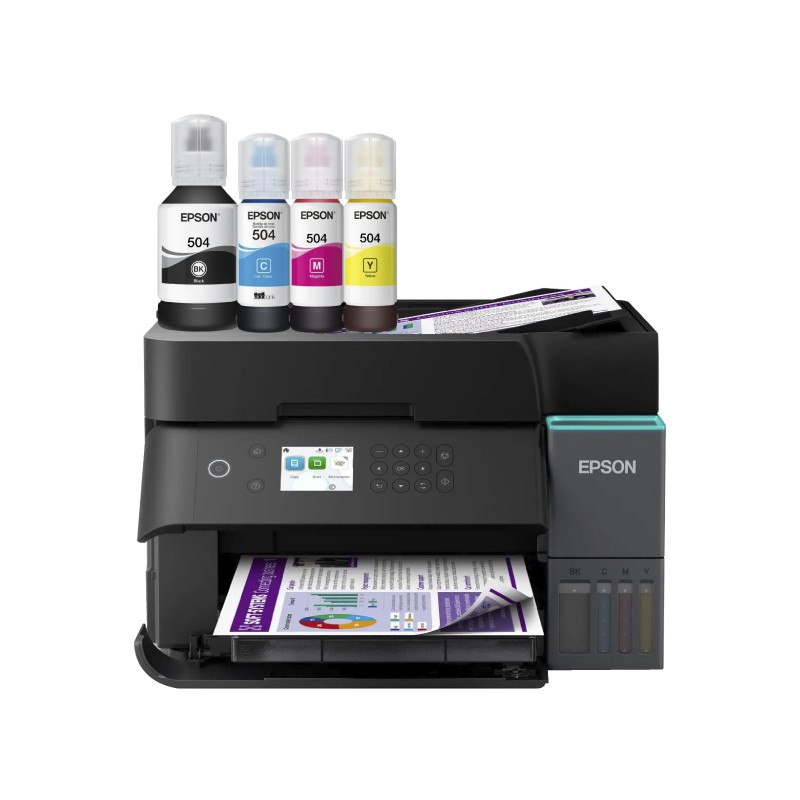 KIT MULTIFUNCIONAL EPSON L6370 ECONTACK WIFI + KIT DE TINTAS T504 image number null