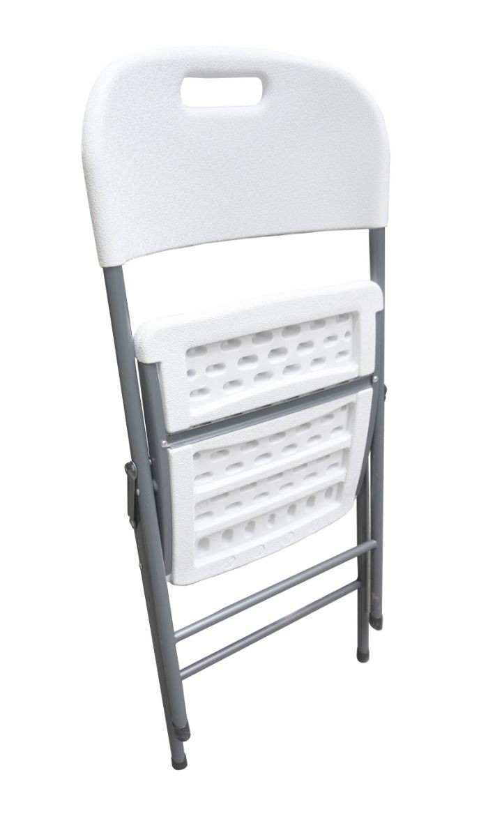 Silla Plegable Reforzada Blanca para Eventos, Hogar y Jard&iacute;n image number null