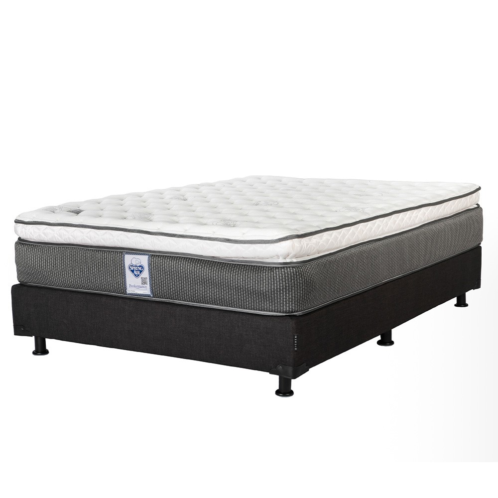 Colch&oacute;n Matrimonial Spring Air Phantom Con Box Negro + S&aacute;banas Softy ENTREGA EN CDMX Y A.M. image number null
