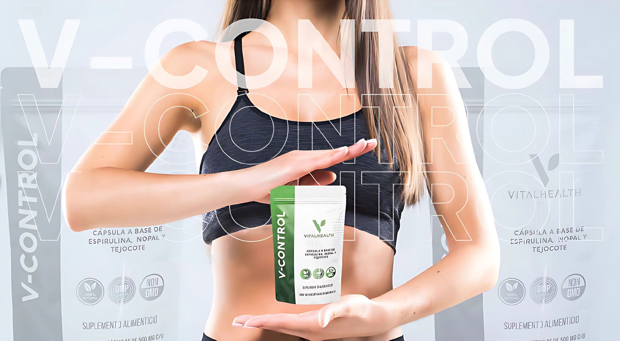 V-Control VitalHealth 60 C&aacute;psulas | Suplemento Natural para Control de Peso Metabolismo y Energ&iacute;a | F&oacute;rmula PremiumExtra image number null