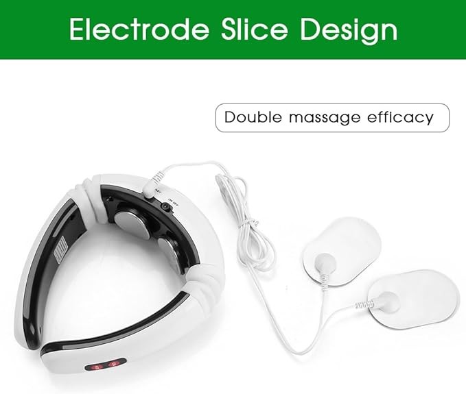 Masajeador El&eacute;ctrico De Pulso Para El Cuello, Masajeador Cervical Inteligente Multifunci&oacute;n Para Relajar El Cuello, Los Hombros Y La Espalda, Masajeador Muscular De 16 Grados De Fuerza Para Relajar. image number null