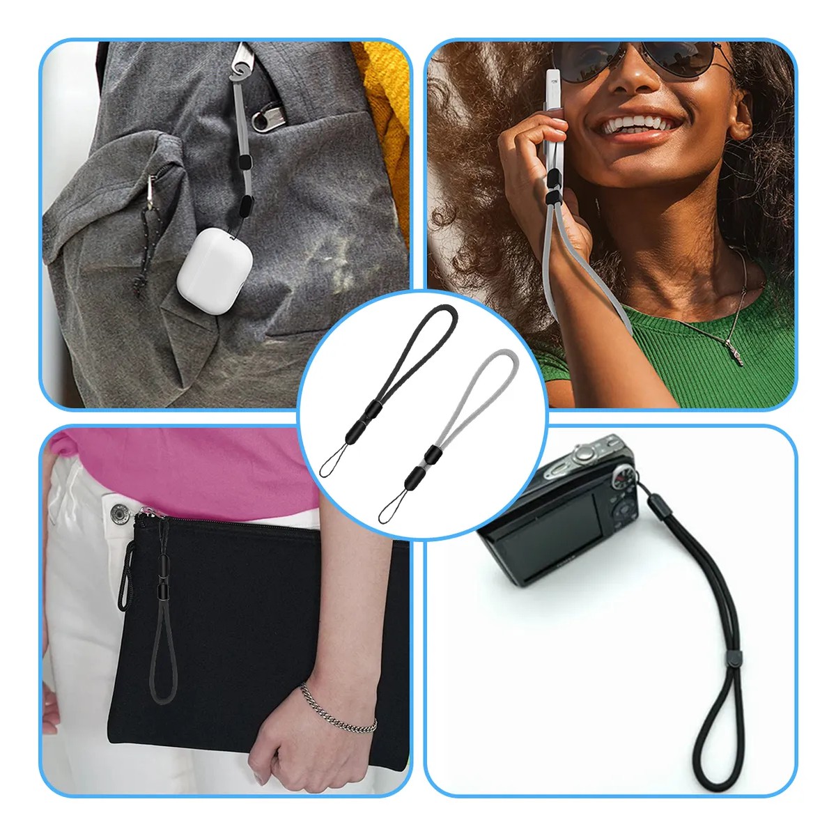 Kit 8pzs Colgantes Y Correas Celular Cuerpo Moda Ajustable image number null
