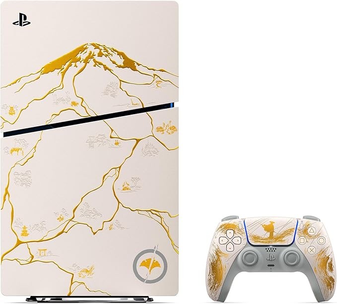 PlayStation 5 Console &ndash; Ghost of Yōtei Gold Limited Edition Bundle (slim) image number null