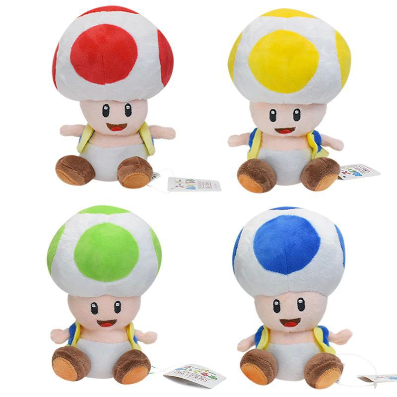Peluche Toad Verde Nintendo 20 Cm Super Mario Bros. image number null