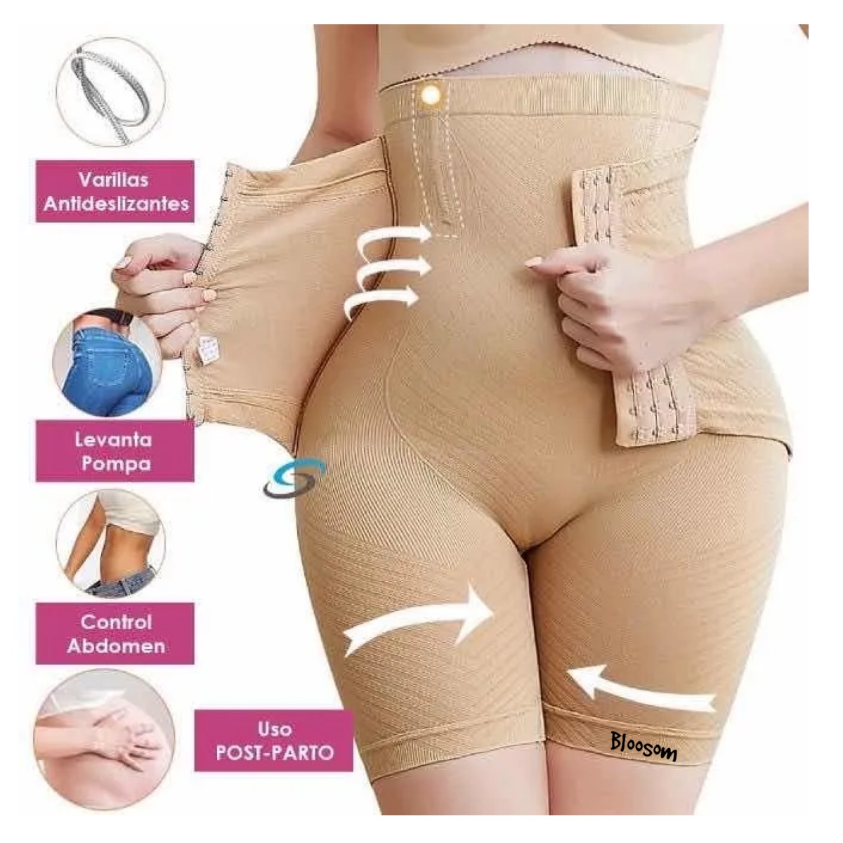 Panty Faja Short Reductora Moldeadora Doble Compresi&oacute;n Negro S image number null