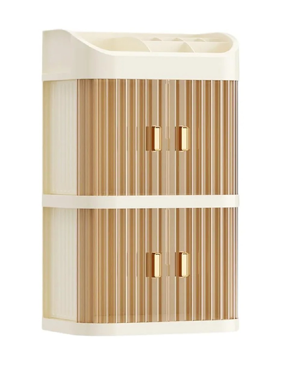 Organizador De Maquillaje 3 Capas Con Puerta Transparente image number null