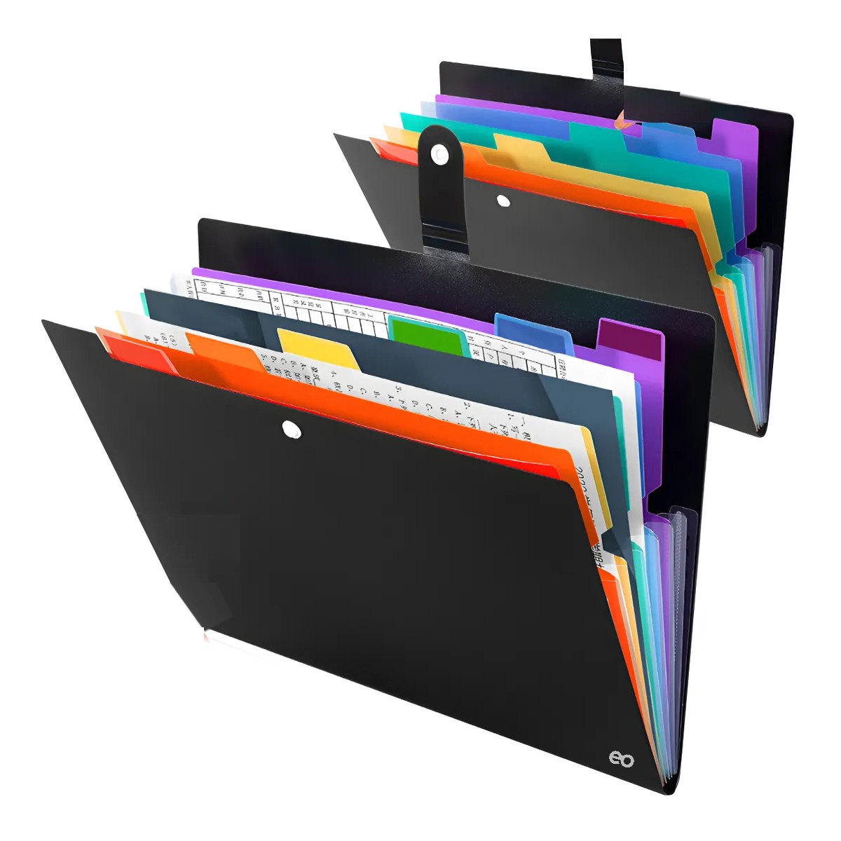 2 Pares Carpeta De Archivos Expandible De 7 Bolsillo image number null