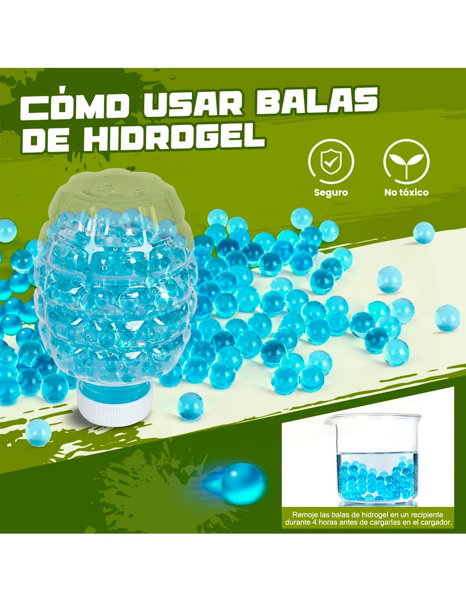 Pistola De Hidrogel El&eacute;ctrica M416 Azul Petukita Box image number null