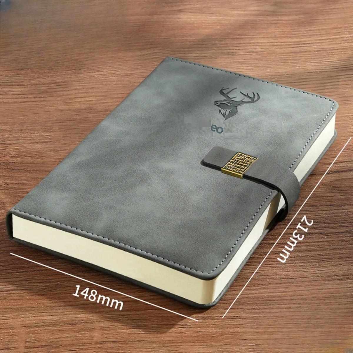 Cuaderno Forrado Tapa Dura Para Regalo Escolar, 360 P&aacute;ginas Gris image number null