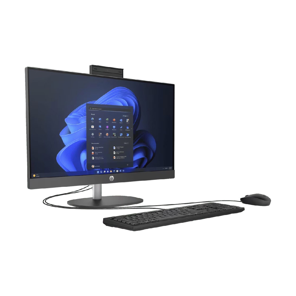 OPEN BOX - AIO HP PRO ONE 245 G10 23.8" AMD RYZEN 7 7730U RAM 32GB (2X16GB) 512GB SSD W11H image number null