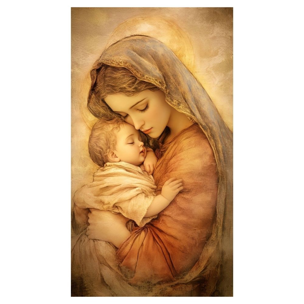 Cuadro Decorativo Religioso 40x60cm Divina Maternidad image number null