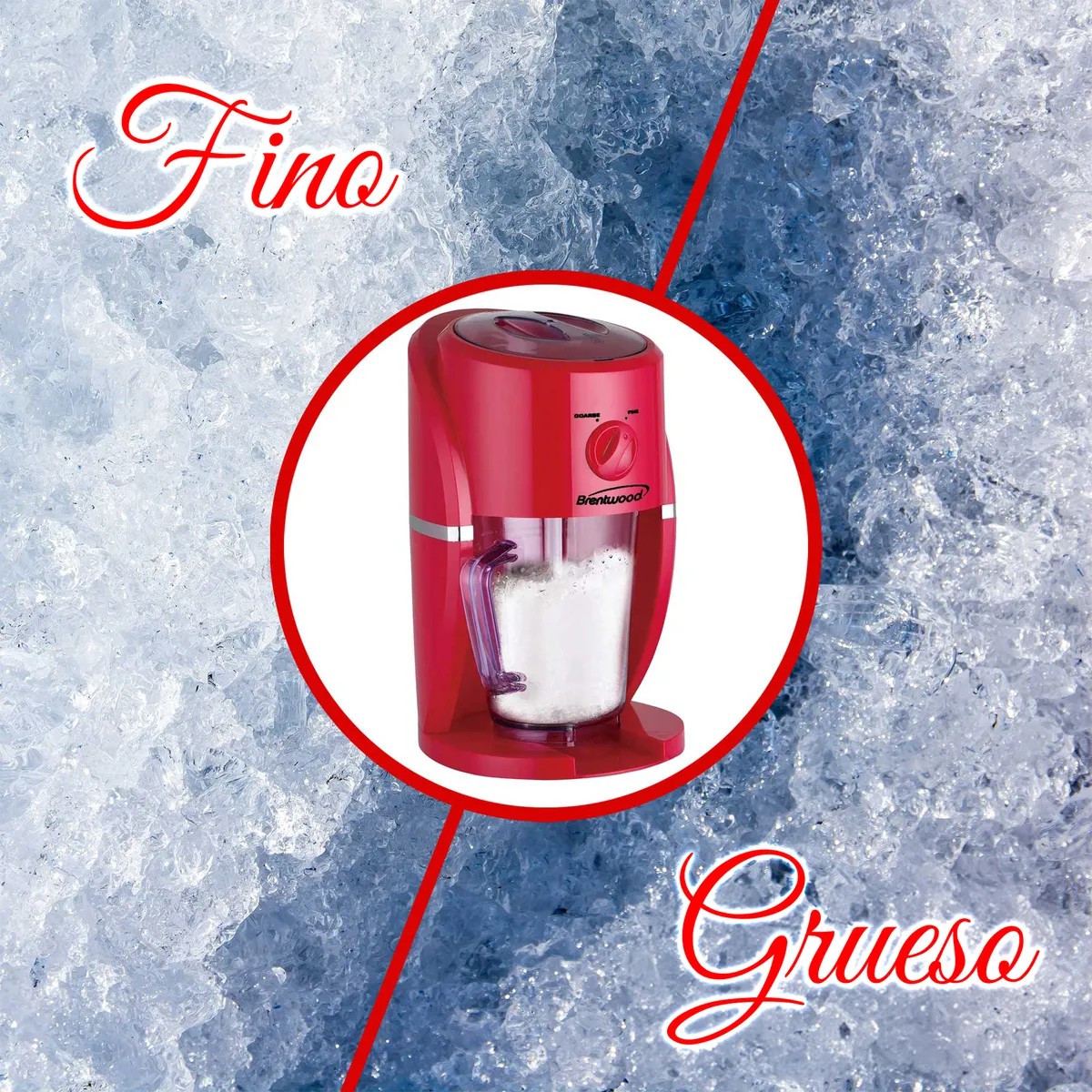 M&aacute;quina De Bebidas Margaritas, Smoothies Y Frapp&eacute; Uso F&aacute;cil Brentwood Ts1425r Rojo image number null