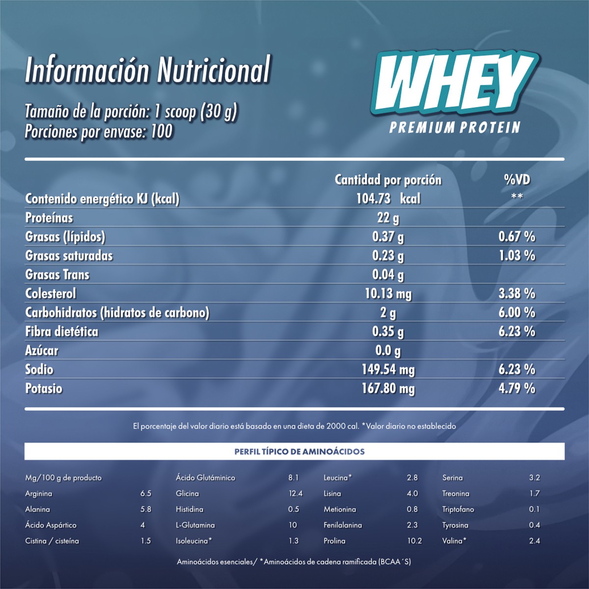 Prote&iacute;na Whey Madness 3Kilos Suplemento Deportivo premium image number null