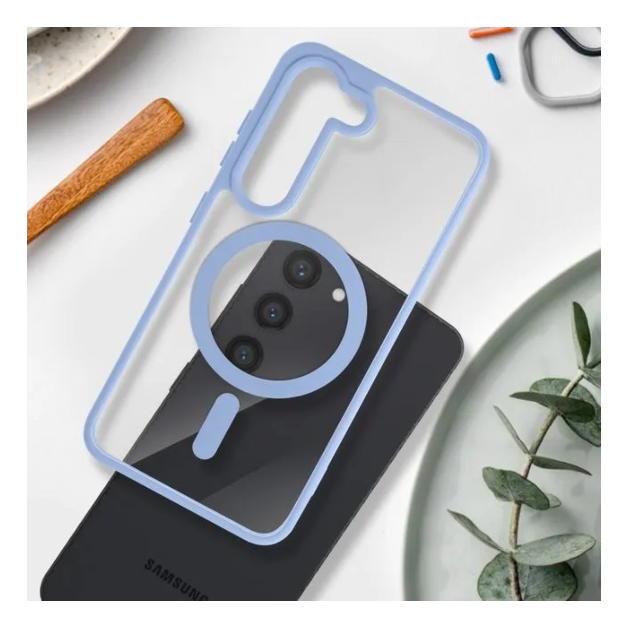 Funda Transparente Color Clear Case Compatible Para Samsung Galaxy S26 Series Compatible con Magsafe Diferentes Colores image number null