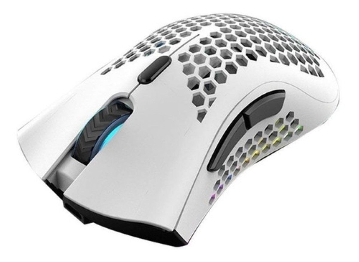 "Mouse gamer inal&aacute;mbrico recargable K-Snake BM600 white " image number null