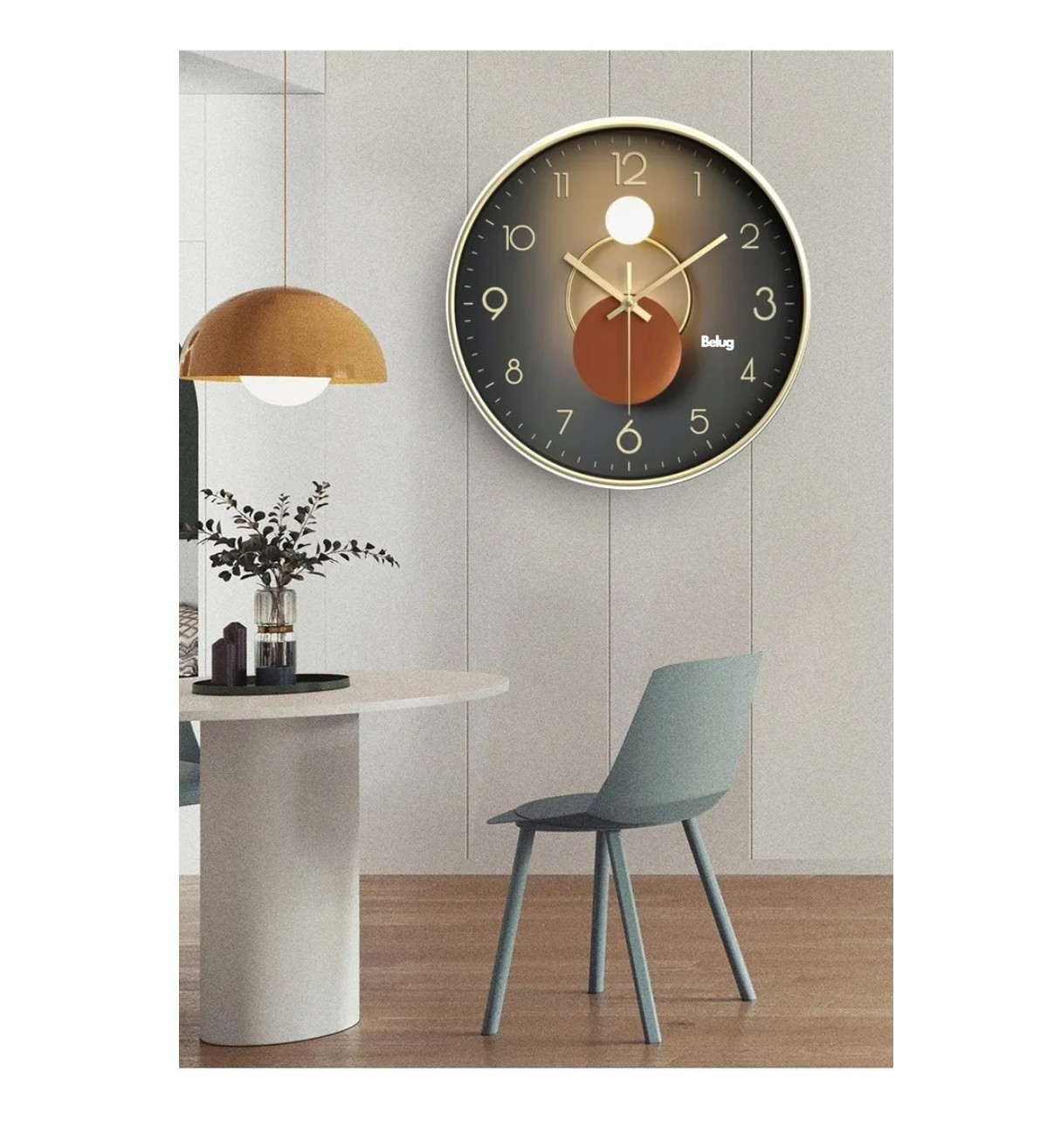 Reloj De Pared Decorativo Moderno Silencioso De 30 Cm Belug image number null
