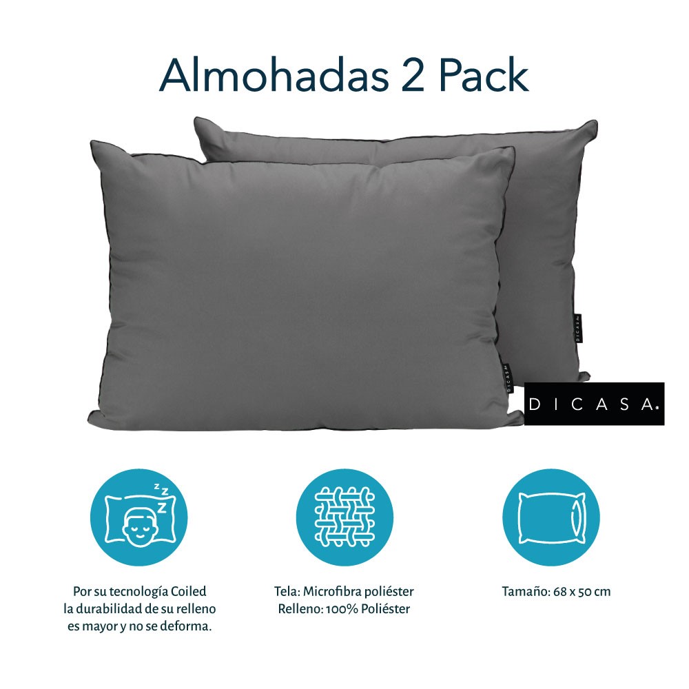 Colch&oacute;n Individual Spring Air M&oacute;naco+Almohada 2Pack+Protector Cloud+S&aacute;banas Softy+Edred&oacute;n Homy image number null