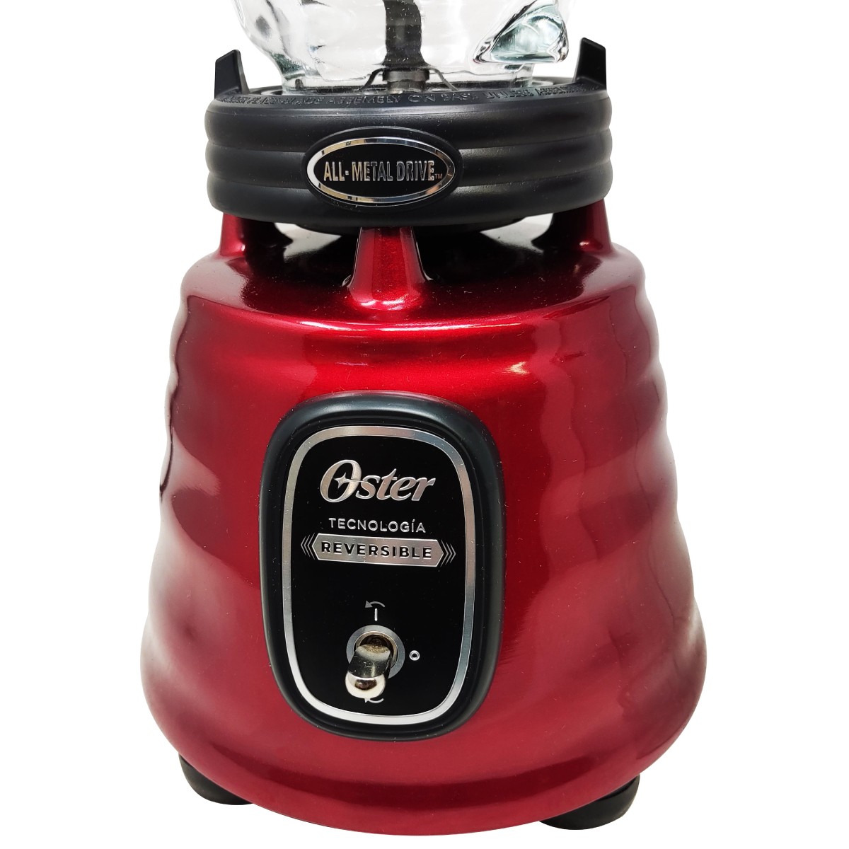 Licuadora 1 Velocidad + Pulso Reversible Vaso de Vidrio Rojo con Vaso Blend-N-Go Oster BLSTBESTR013 image number null