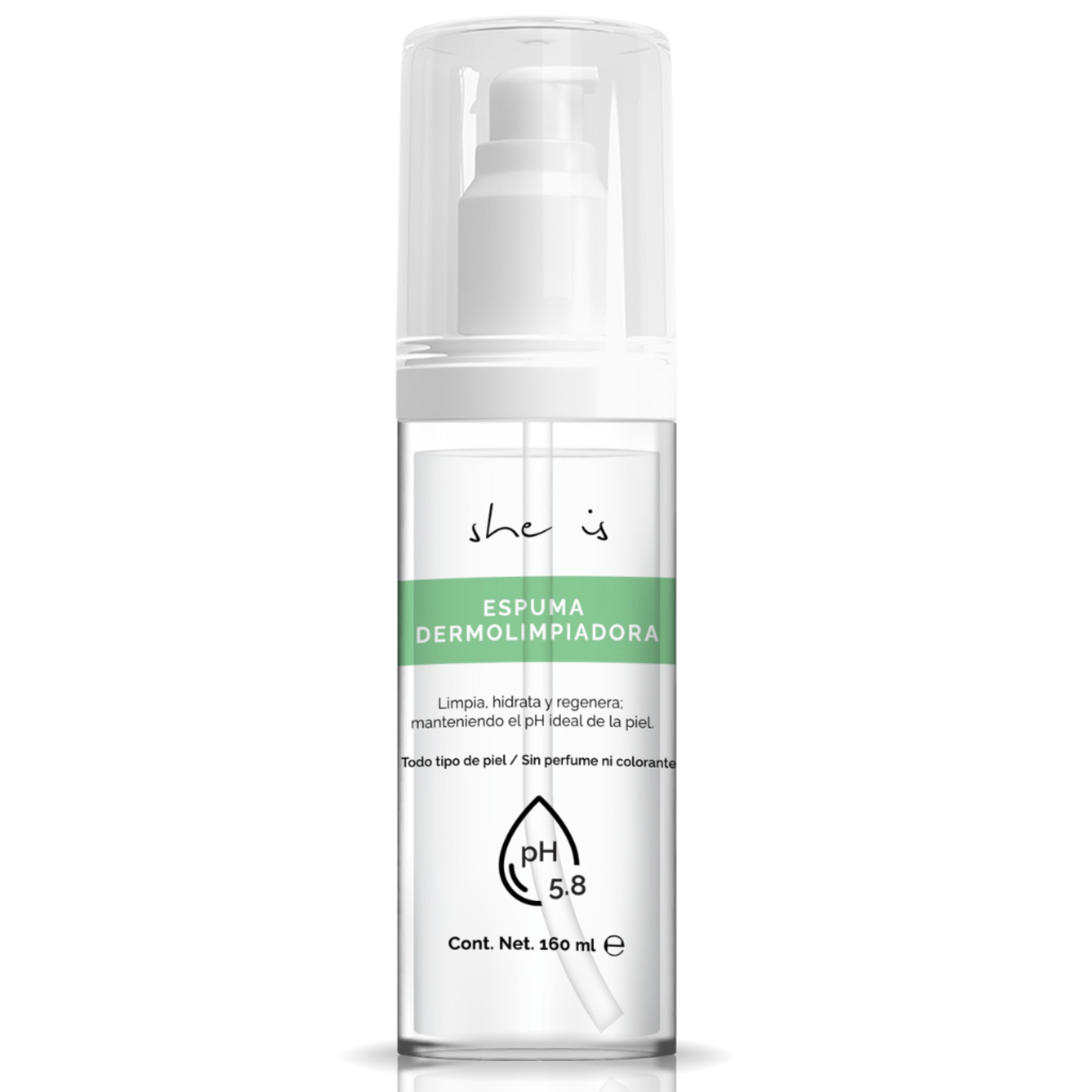 Espuma Dermolimpiadora Hidratante Facial 160ml She is skincare image number null