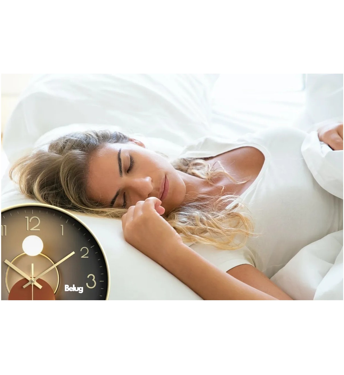 Reloj De Pared Decorativo Moderno Silencioso De 30 Cm Belug image number null