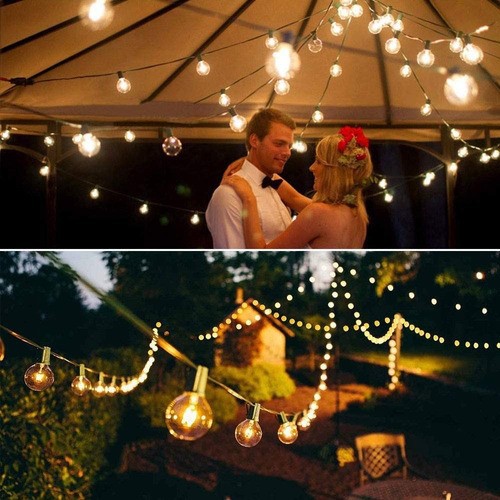 Guirnalda De Luces 25+2 Focos Exterior Vintage Impermeable. image number null