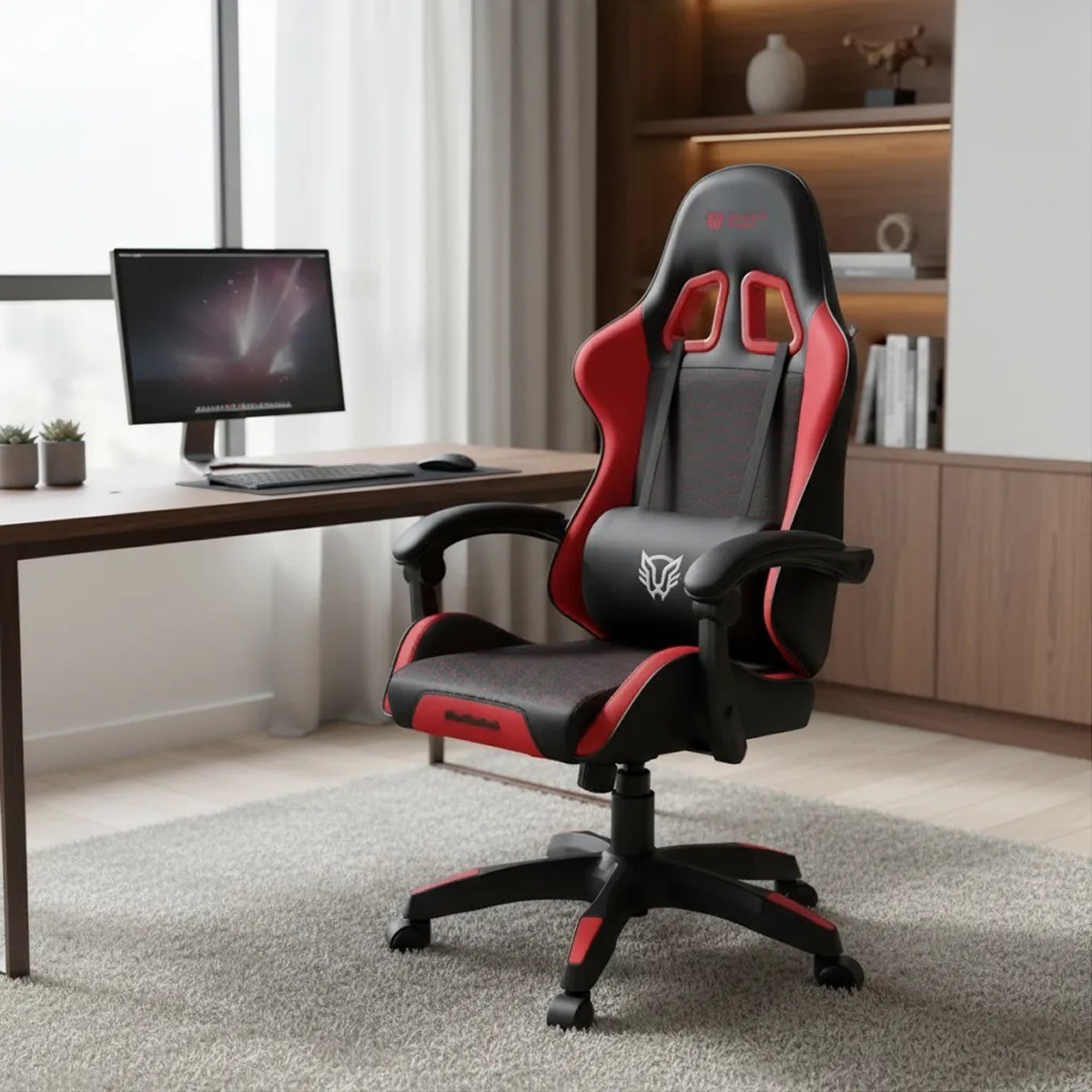 Silla Balam Rush Power Rush V2 Gamer Negro-Rojo BR-944465 image number null