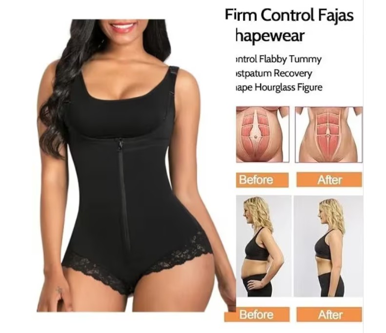 Faja Colombiana Postparto Modelo Negro Talla L image number null