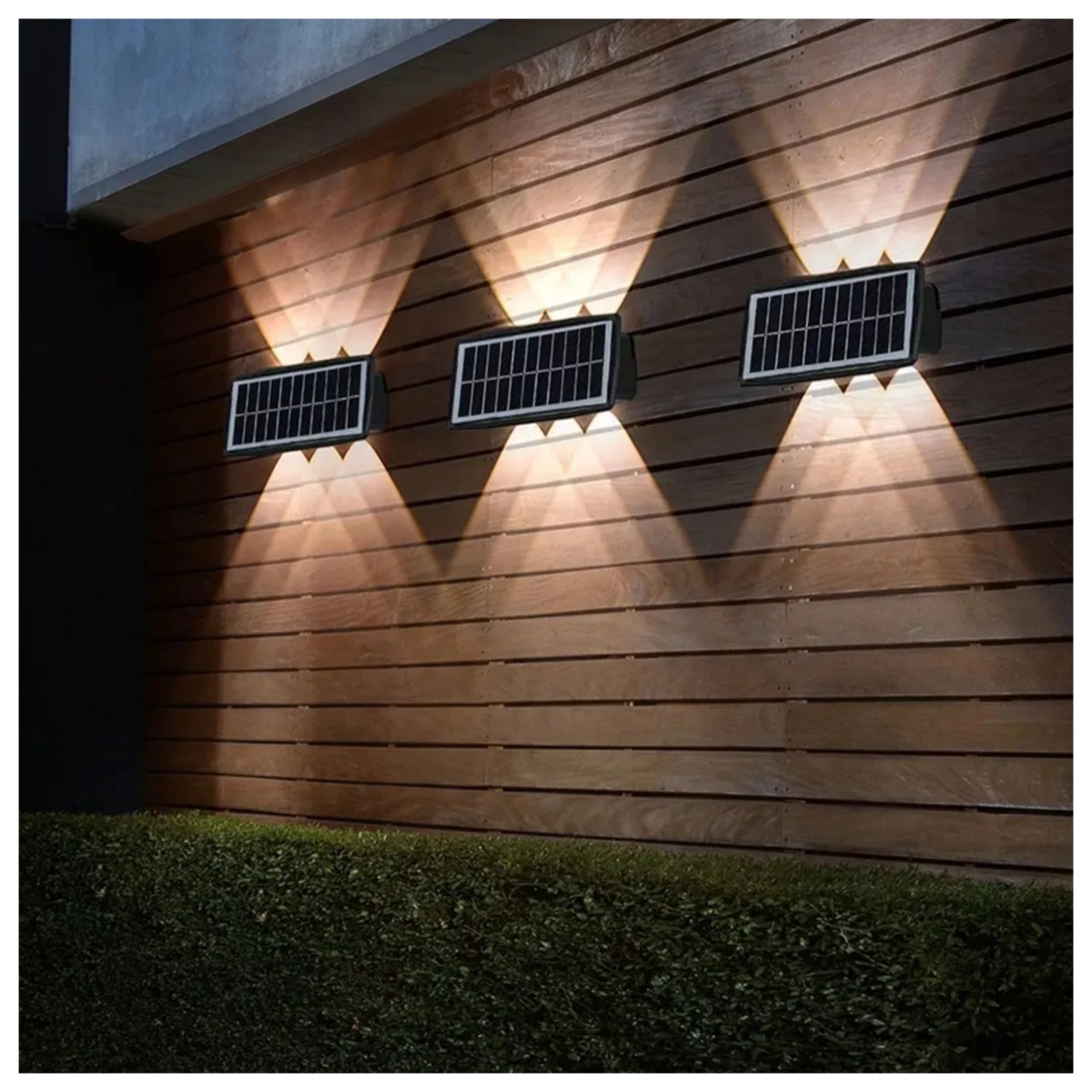 Luminaria Solar Exterior Impermeable Luz Pared Color M2 image number null
