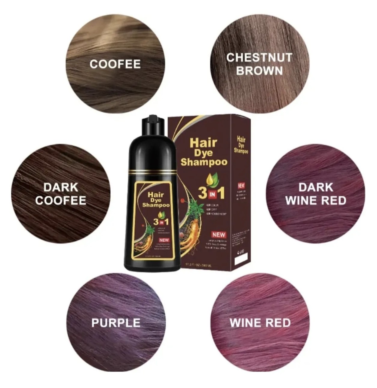 Shampoo Tinte Cubre Canas Meidu Jengibre vino claro image number null